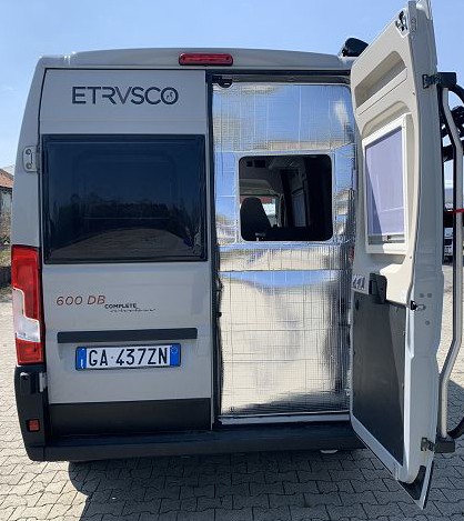 Thermoisolierung klappbar für Hecktüren Camper Van