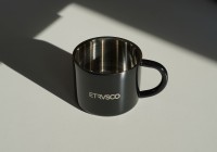 Double-walled espresso cup - stainless steel 