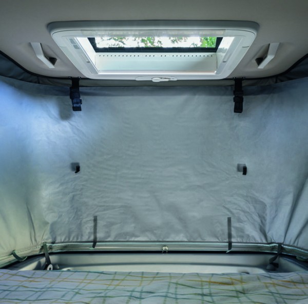 Nachrüstset Schlafdachisolierung 4-teilig für Camper Van Schlafdach Fiat mit 180° Öffnung