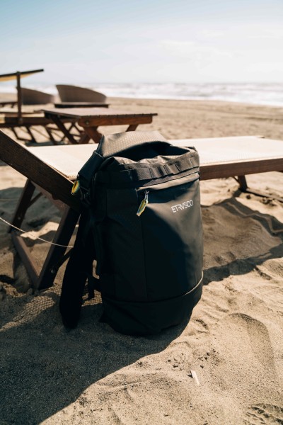 Roll top backpack