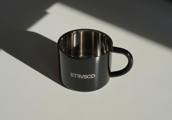 Double-walled espresso cup - stainless steel